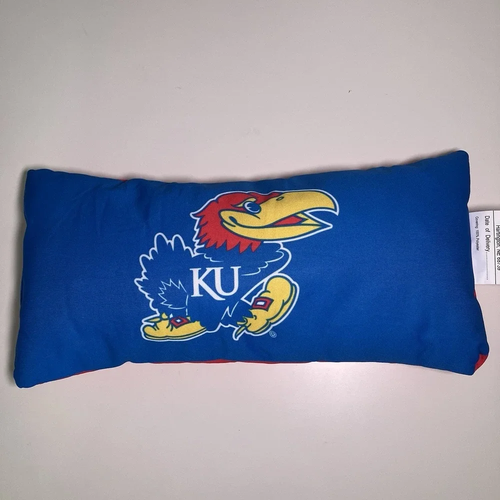 Kansas Jayhawks 2 Sided Bolster Travel‎ Pillow, 16